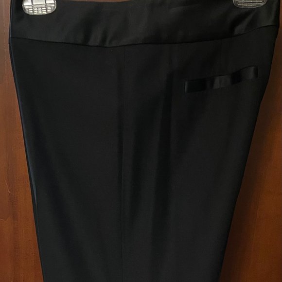 Ann Taylor Black Satin Trim Pants ~ Size  Petite 10 - Picture 5 of 7